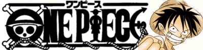 One Piece Logo and Characters Gif